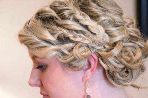 Updo styling