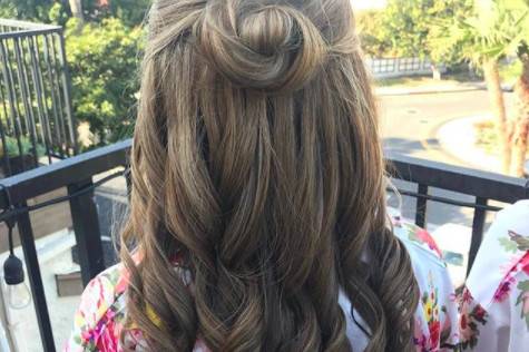 Half up and half down