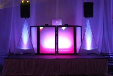 DJ table setup