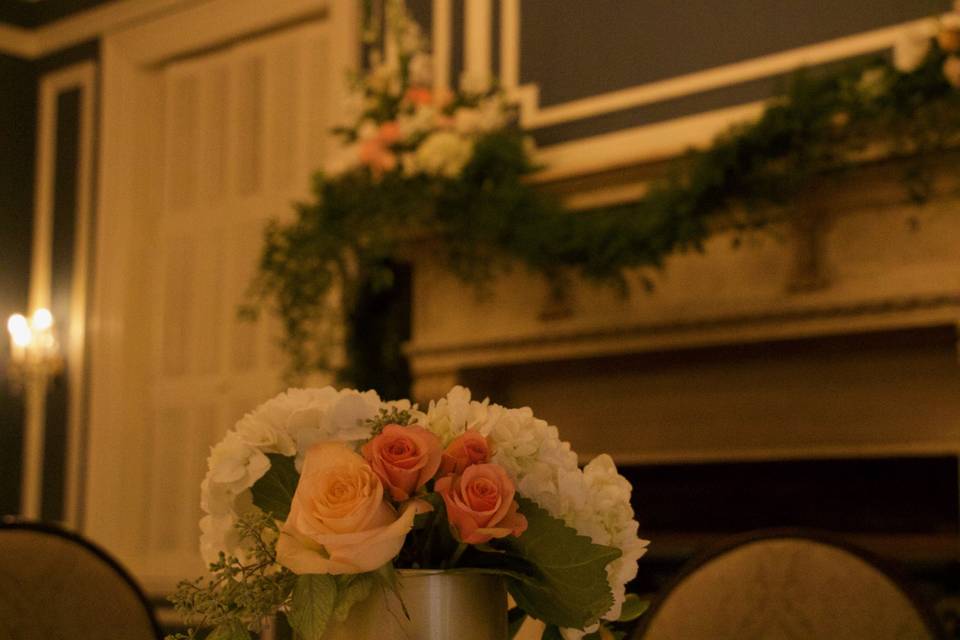 Beautiful staircase florals