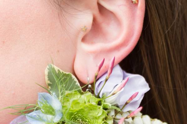 Floral earring