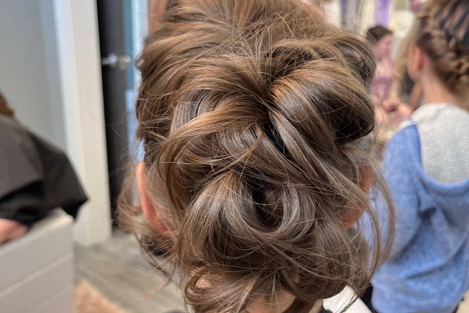 Bridal updo