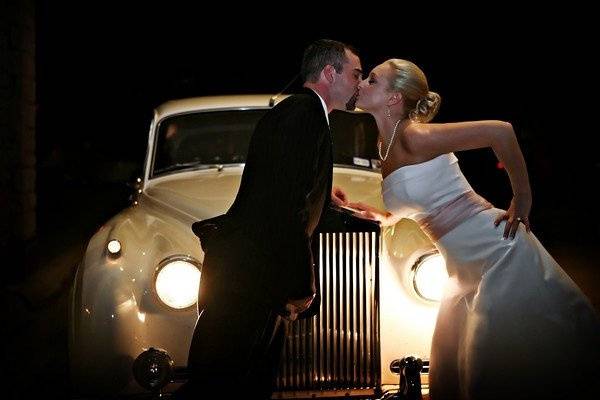 Wedding Couple w 58 Rolls Royce