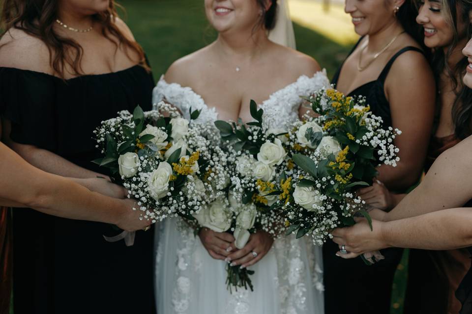 Ladies Floral Pose