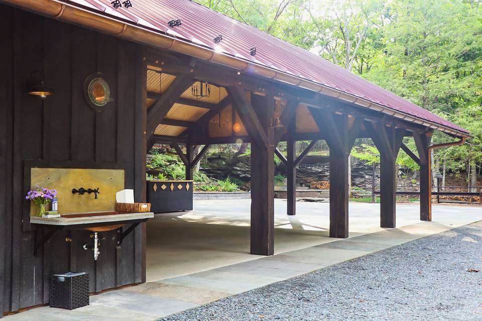 Pavilion and Outdoor Sink