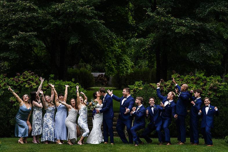 Estate Garden Wedding Party