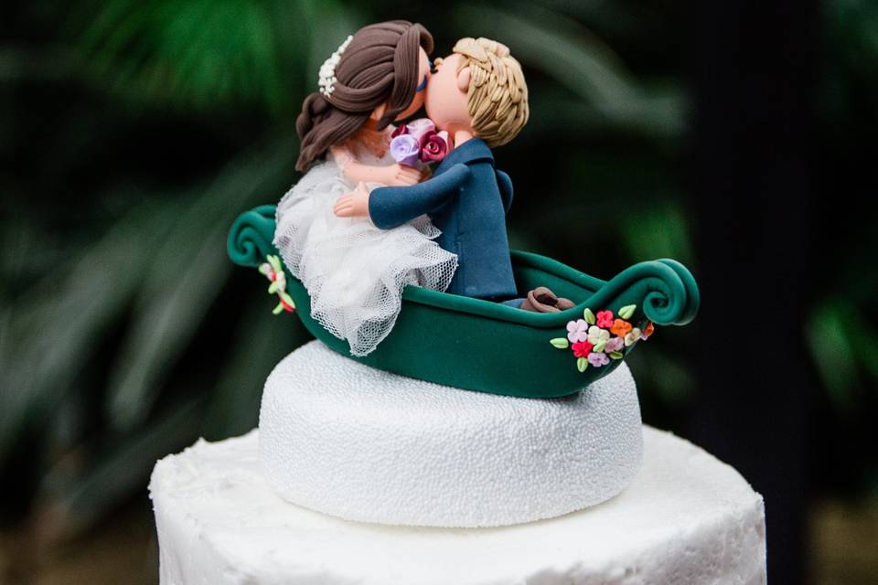 Eccentric Wedding Cake Topper