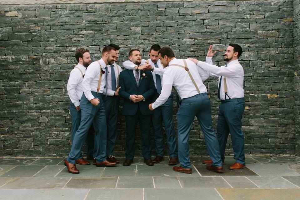 South Lawn groomsmen