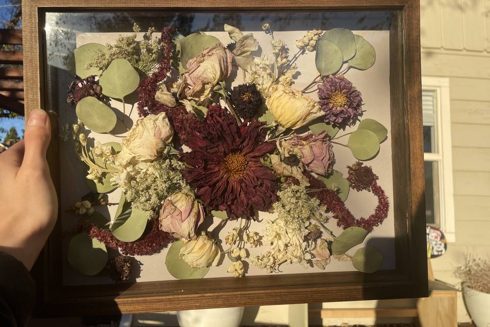 Traditional dried bouquet