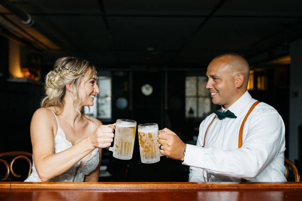 Cheers!  In the SS Beverly bar