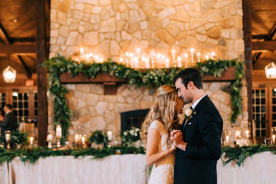 First dance by candle light
