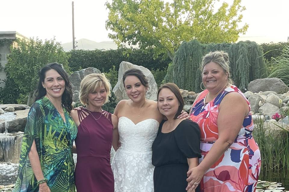 Bride and friends