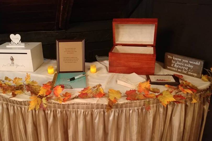 Card and Gift Table