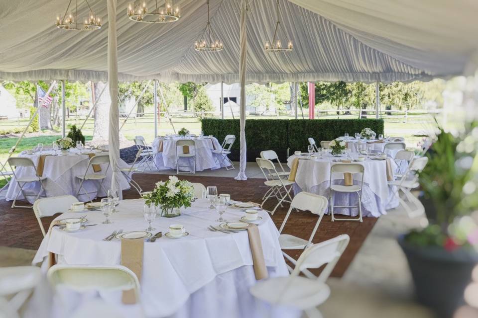 Tent Set Up Old Chairs