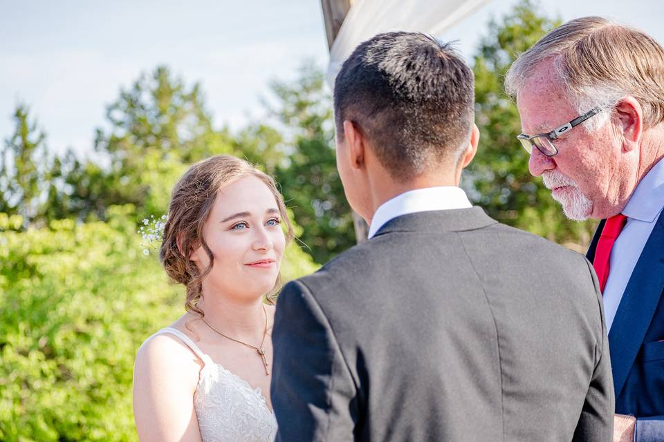 Bride and groom