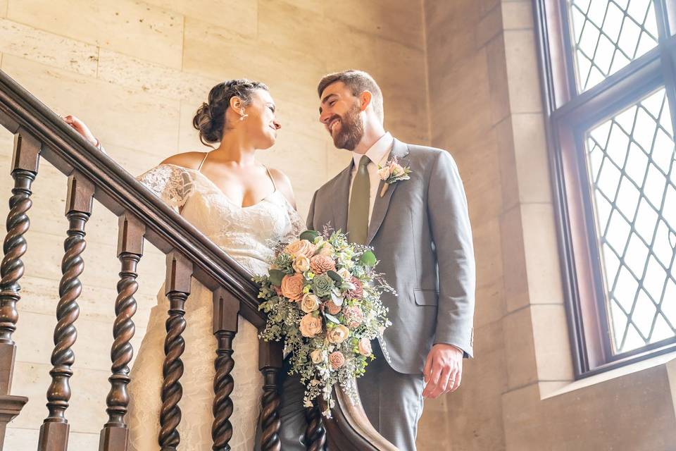 Landmark Center Wedding by Olive Juice Studios in Rochester MN