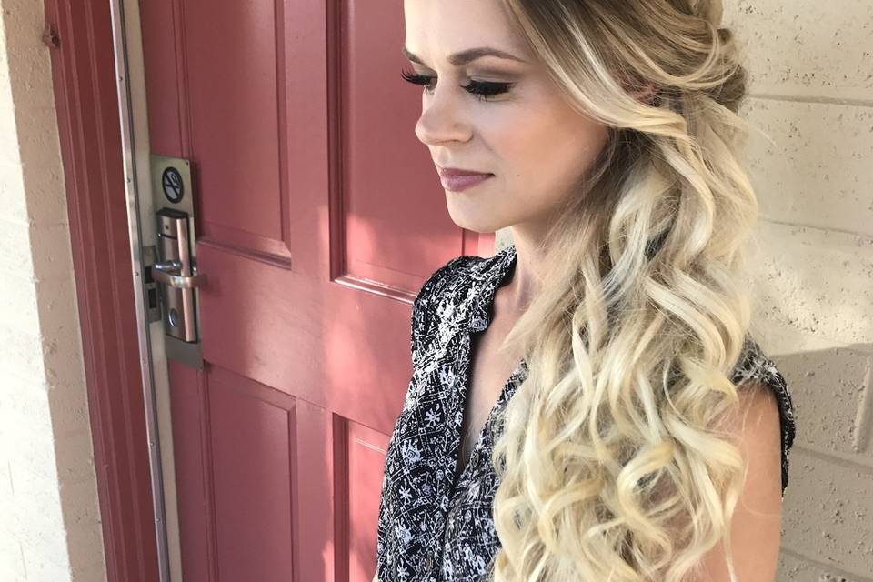 Hair and makeup by me