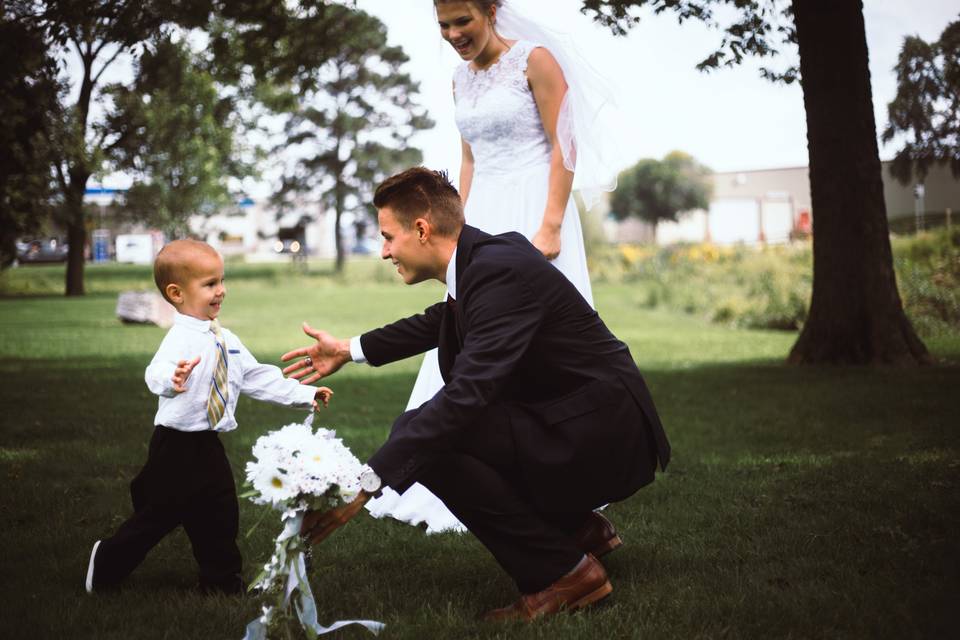 Groom and ringbearer