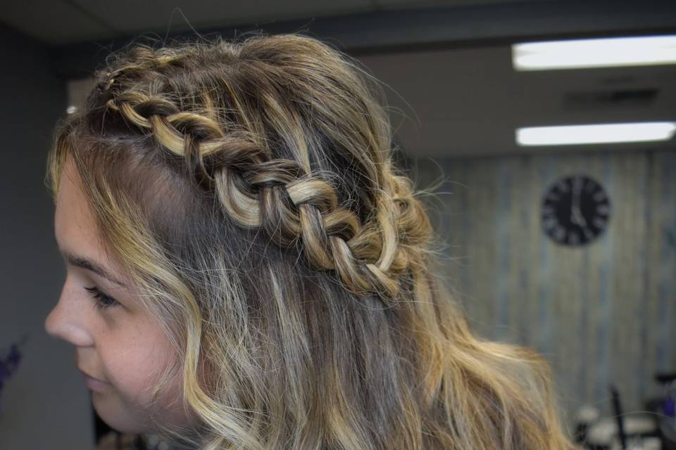 Braid half up