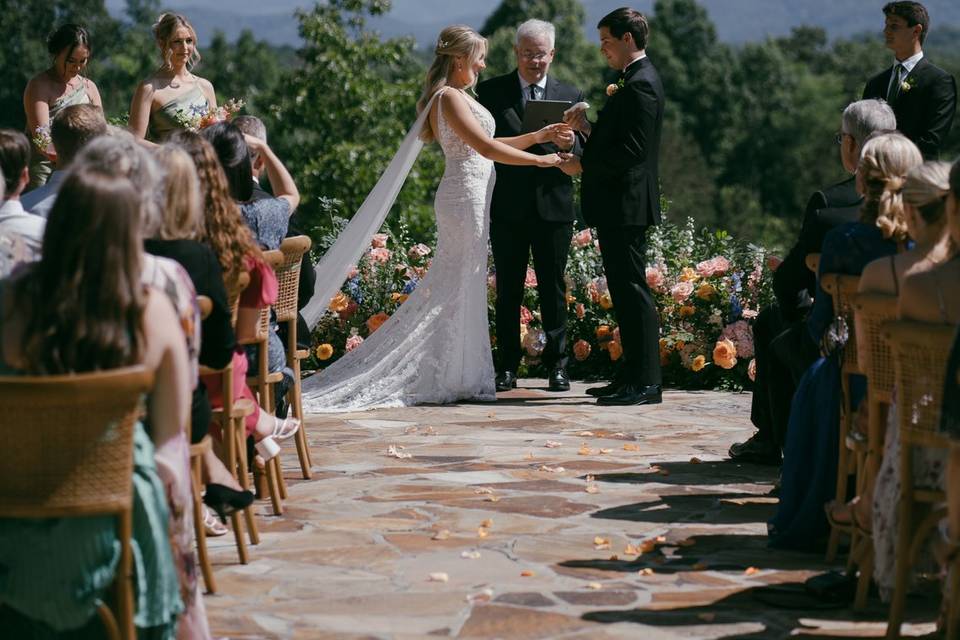 Nichol's Heir Garden Ceremony