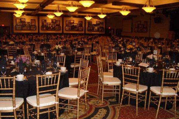 Gold chiavari chairs