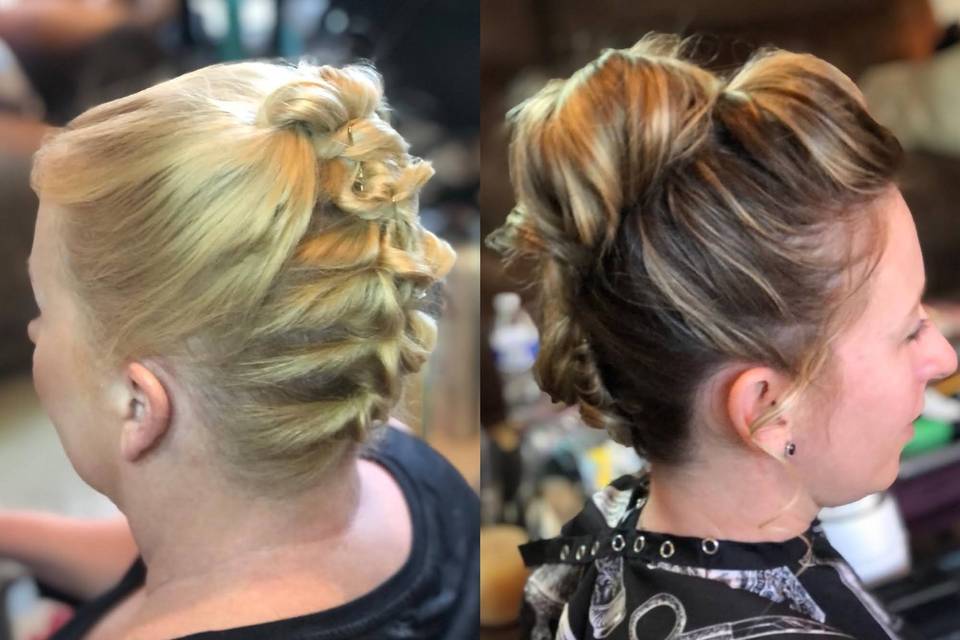 Bridal party hair