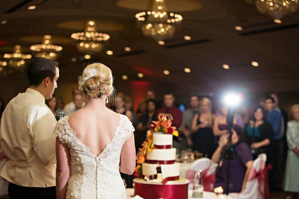 Dancing newlyweds