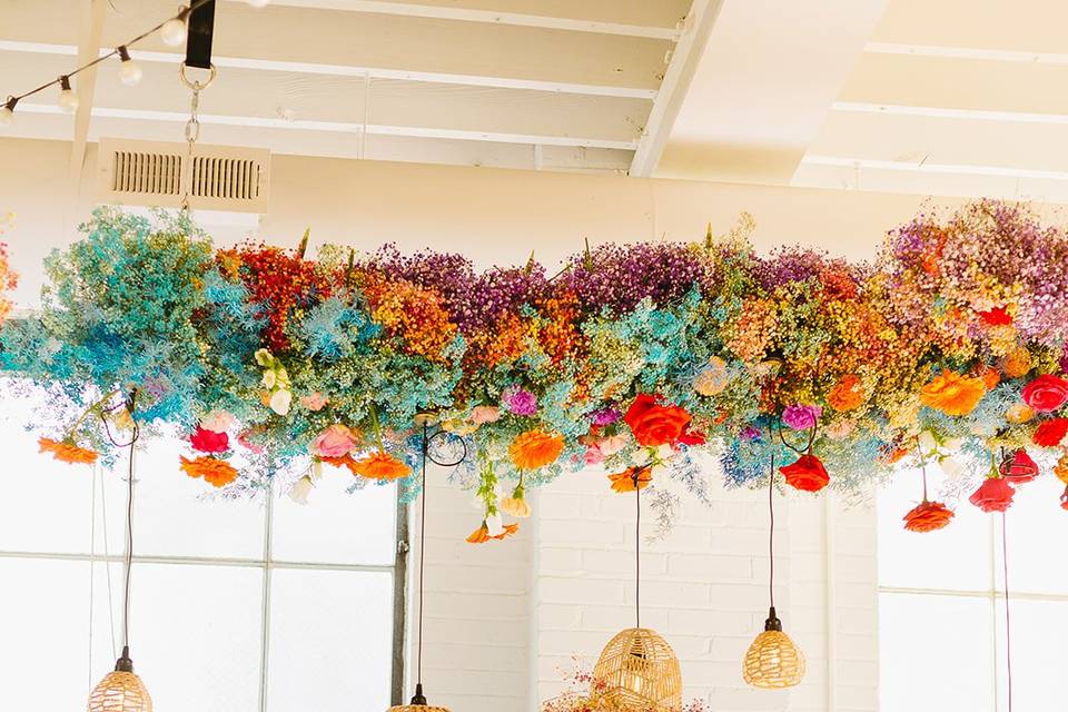 Color Wedding Center Piece