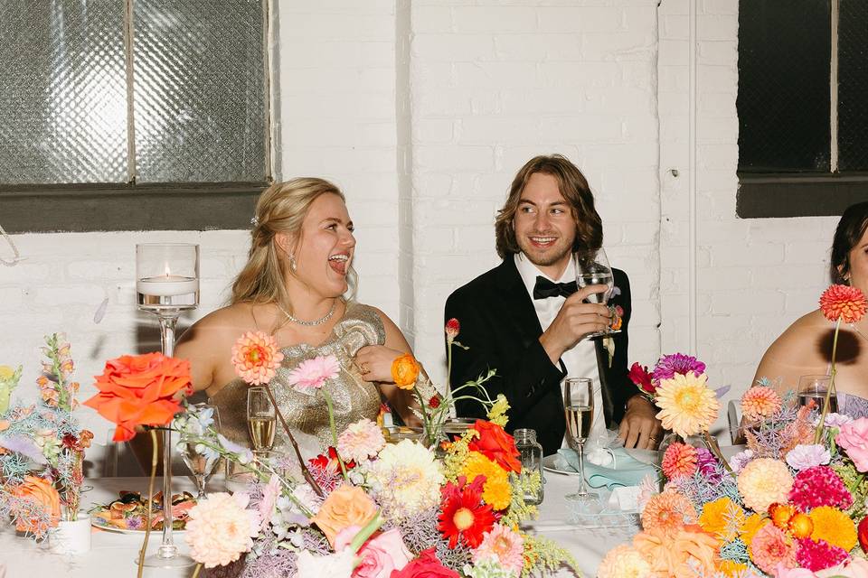 Color Wedding Main Table
