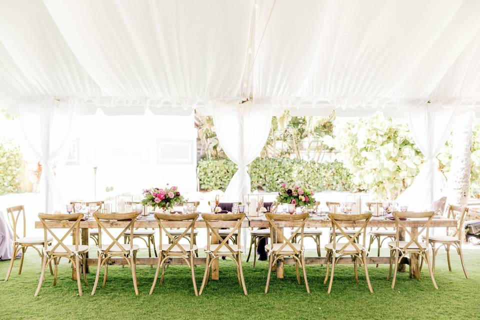 Outdoor Wedding Reception