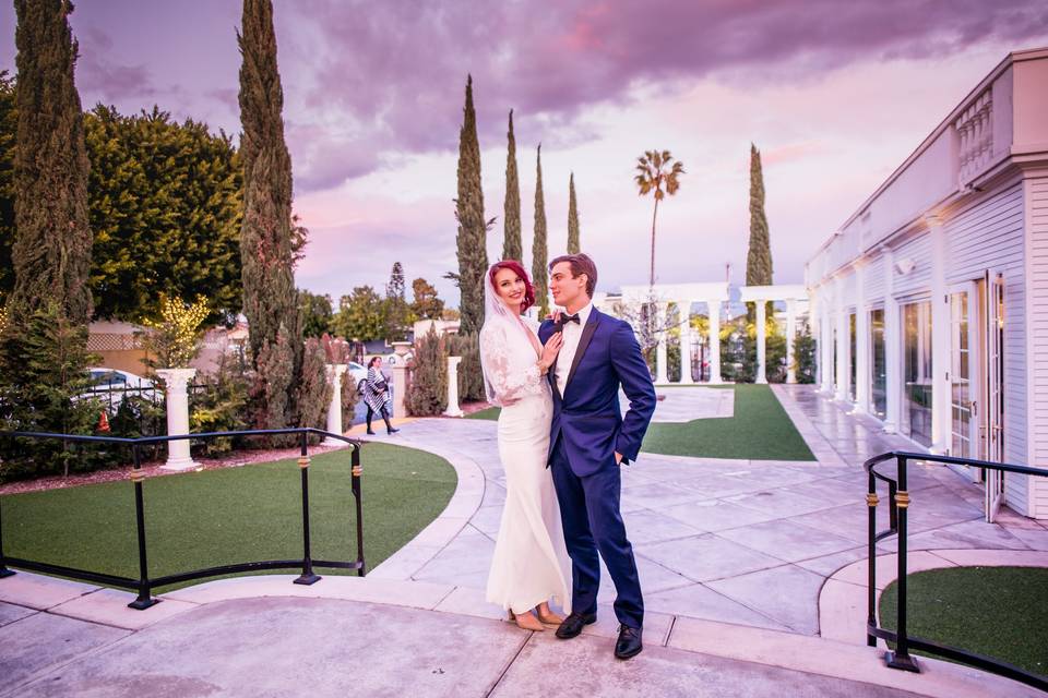 Wedding Couple Garden backdrop