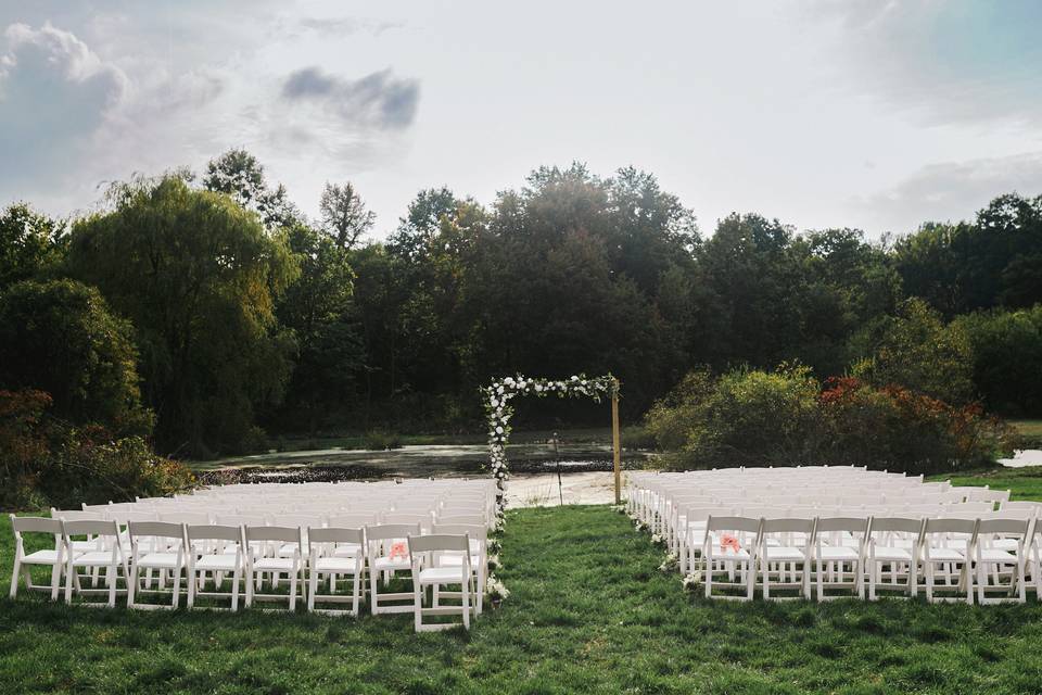 Private Pond Ceremony Wedding