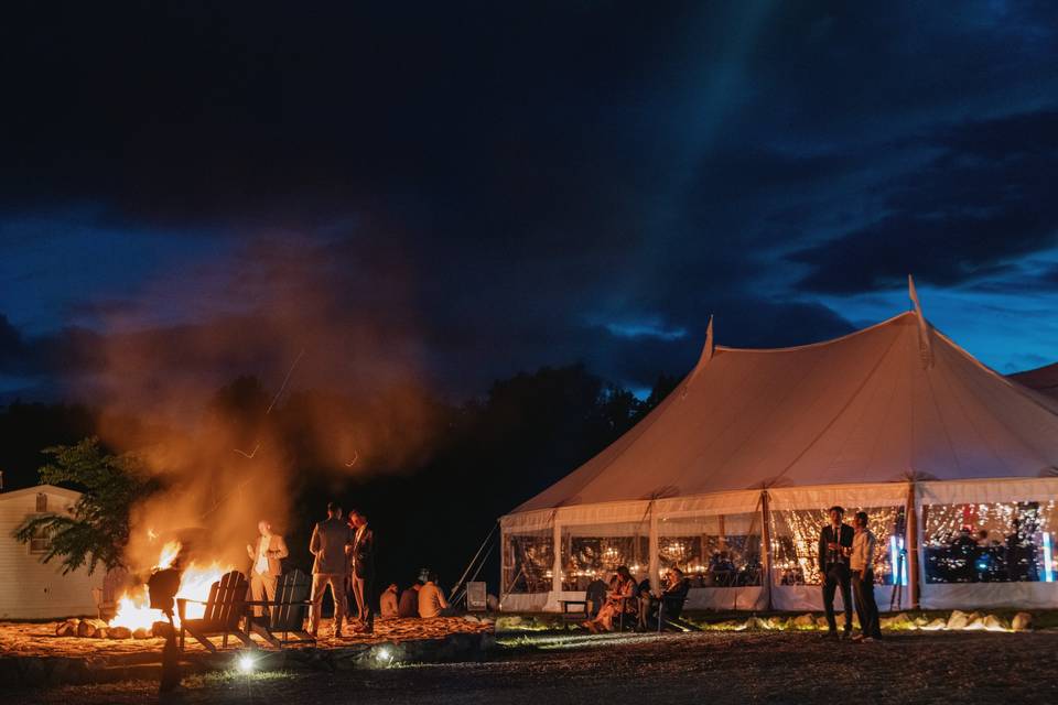 Nighttime Firepit