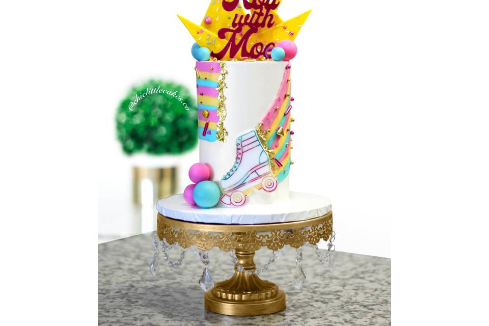 Whimsical Bridal Shower Cake