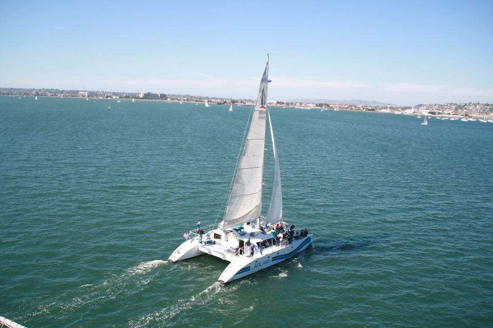 Aolani Catamaran Sailing