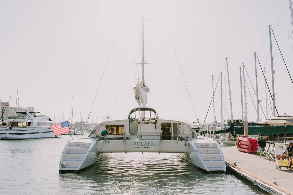 Aolani Catamaran Sailing