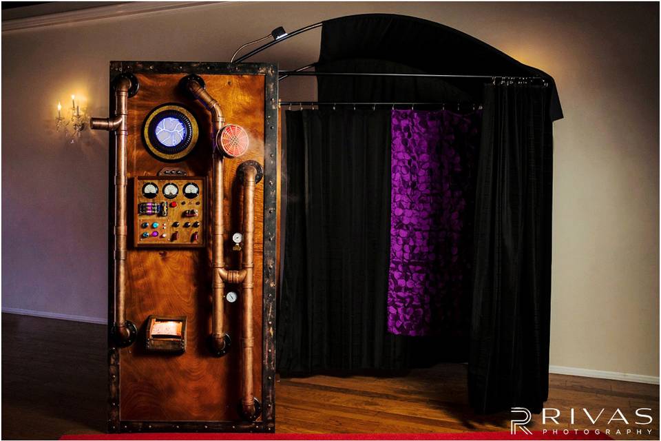 Steampunk vintage booth.