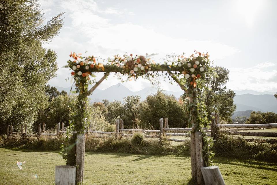 The wedding arch