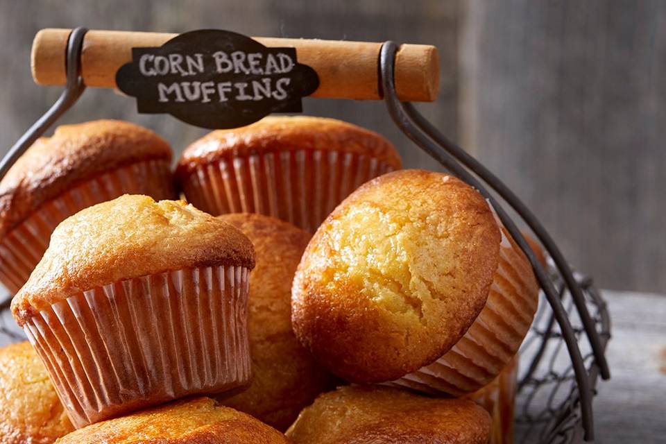 Basket of muffins