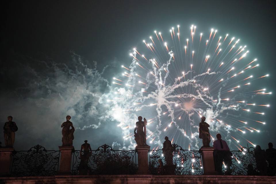 Castle Wedding fireworks