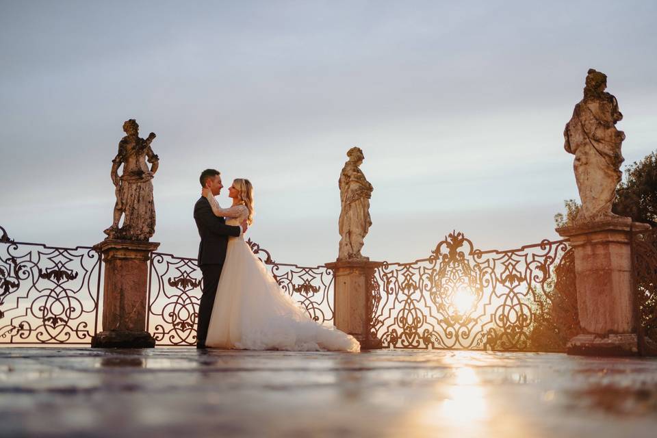 Italian castle wedding