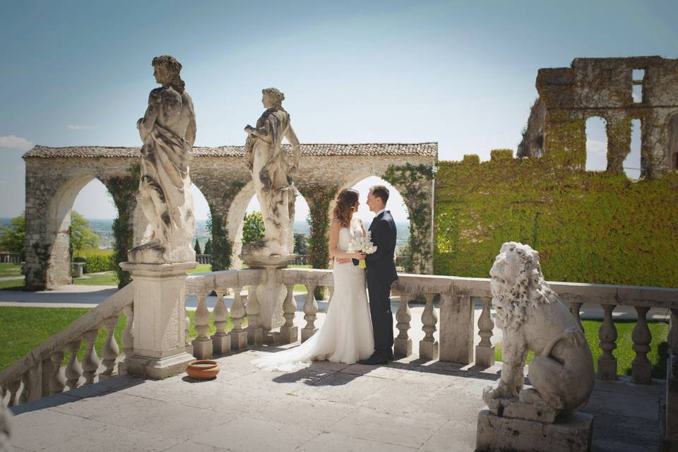 Italian castle wedding