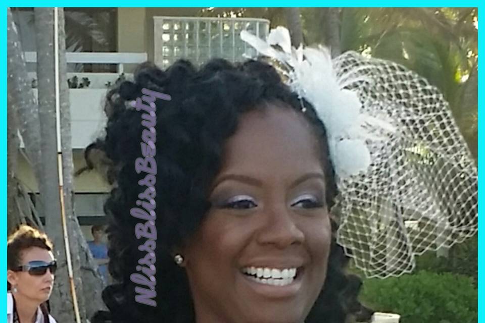 Bridal makeup done in Punta Cana, DR