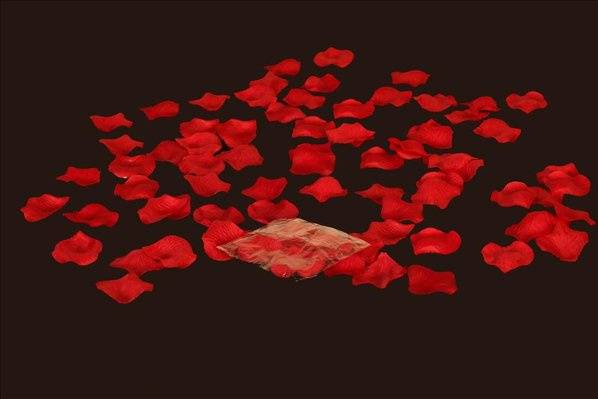 Red Silk Rose Petals