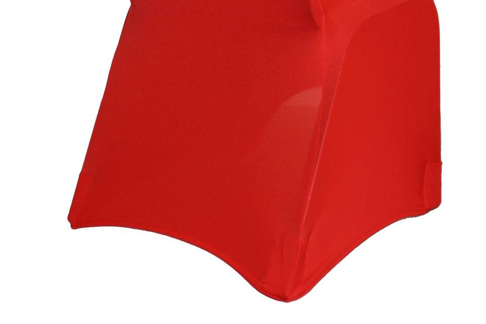 Spandex Banquet Chair Covers in Red.