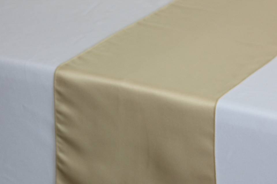 Champagne Table Runners (Lamour)