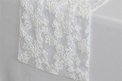 White Lace Table Runners