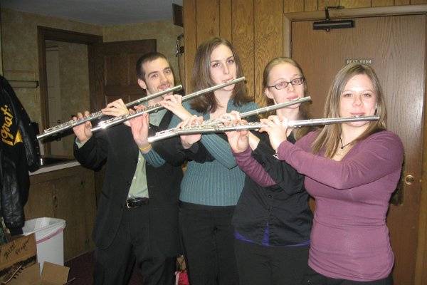 Playing a Flute Quartet by Bryan Kennard in Cleveland