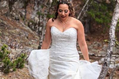 Here Comes the Bride!Photo by Shannon McGuire of Chugach Peaks Photography.