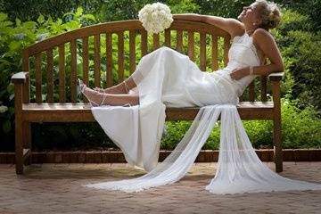 Bridal Portrait at Daniel Stowe Botanical Garden, near Charlotte, NC.